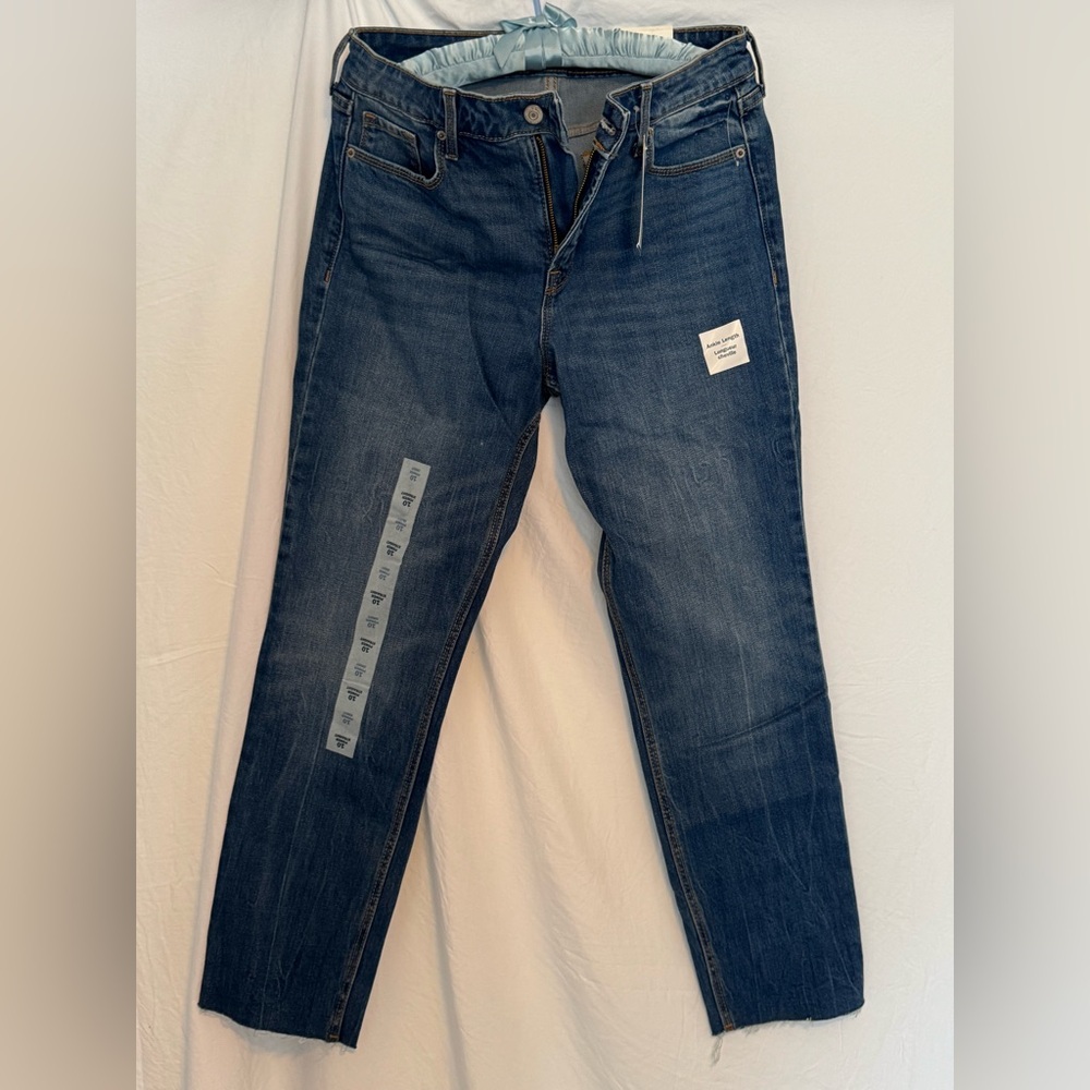 Old Navy Power Straight High-Rise Ankle Length Jeans, Size 10, NWT